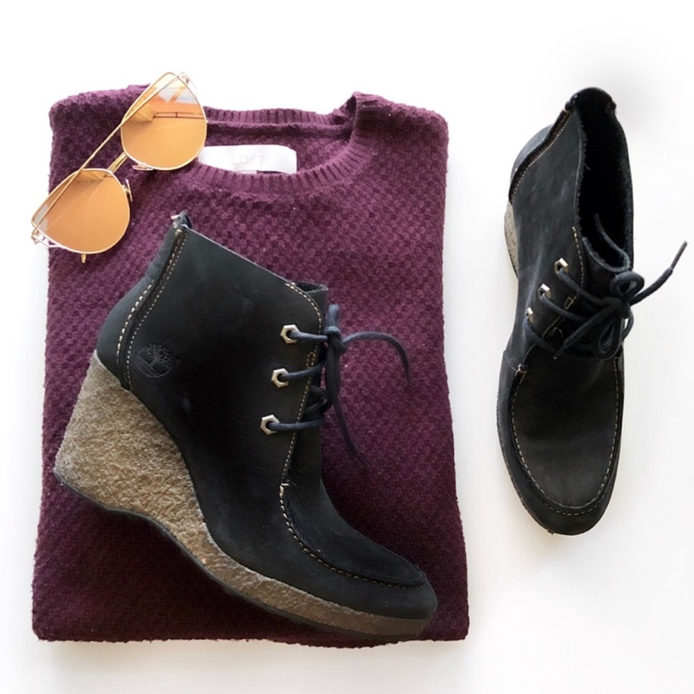 Black Timberland leather  boots